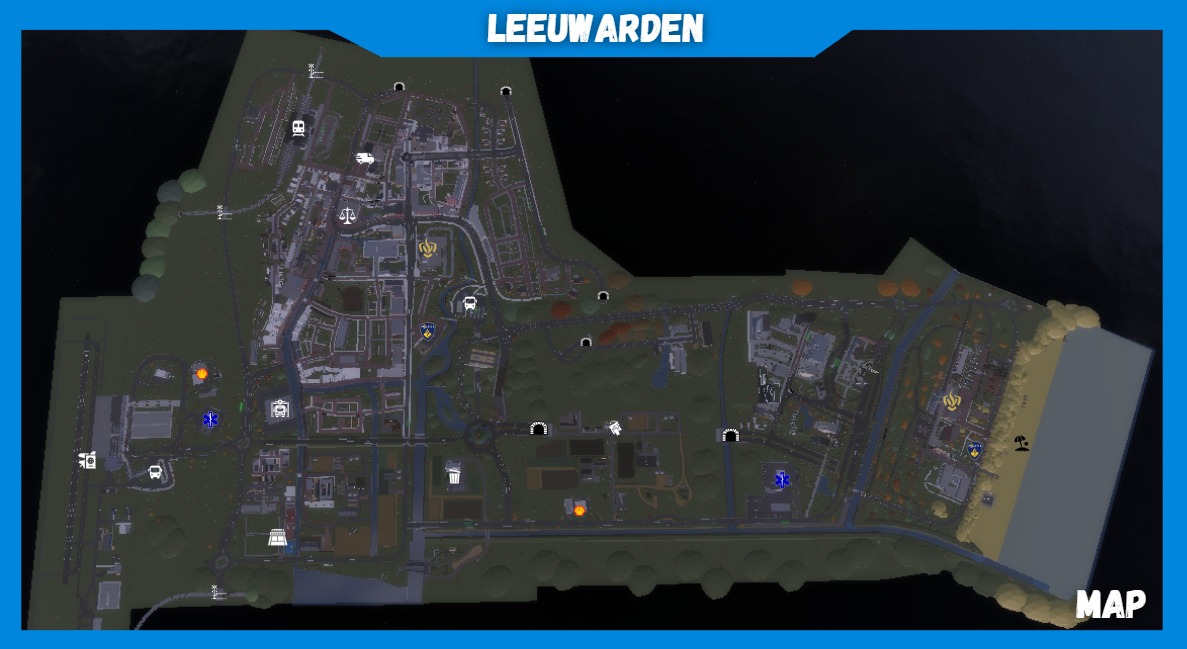 Kaart van Leeuwarden